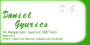 daniel gyurics business card